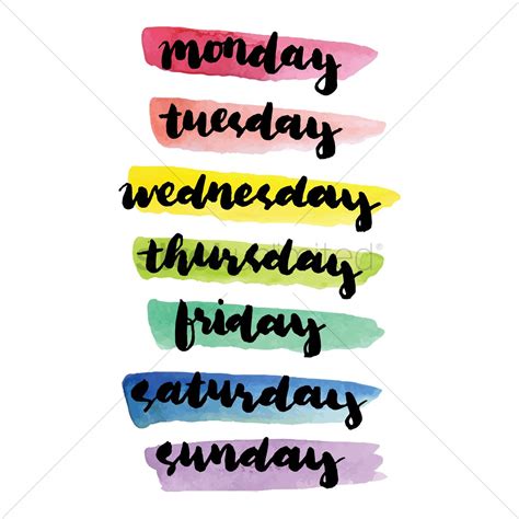 Days Of The Week Clipart Free Download On Clipartmag