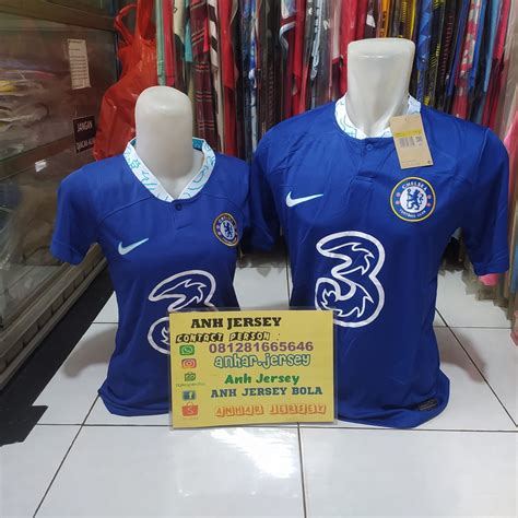 Jual Couple Jersey Baju Bola Pasangan Chelsea Home Away