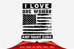 I Love One Woman Svg Guns Svg Gun Lover Svg