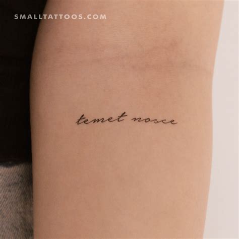 Temet Nosce Temporary Tattoo (Set of 3) – Small Tattoos