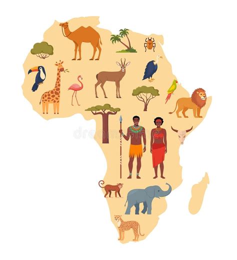 Africa Continent Trees Stock Illustrations – 368 Africa Continent Trees ...