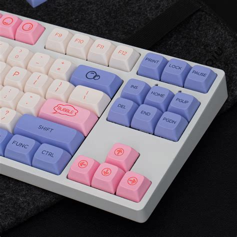 Bubble Xda Profile Keycap Pbt Dye Subbed Cherry Mx Keycaps Set