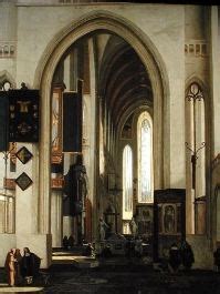 Interior De Una Iglesia Con Figuras 1685 Interior Of A Church With