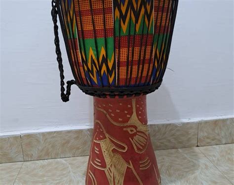 African Wooden Drum Wood Drum African Instrument Djembe Drum Etsy