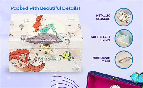 Disney Musical Jewellery Box For Girls Princess Frozen Gifts Beige