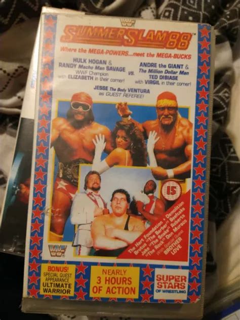 Wwf Wwe Summerslam ‘96 Ppv Vhs Video Tape Silver Vision 1996 Pal