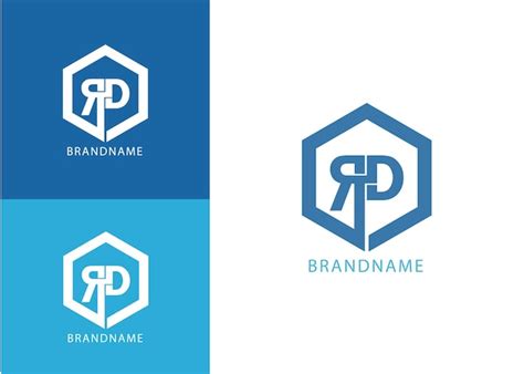 Premium Vector Modern Monogram Initial Letter Rd Logo Design Template