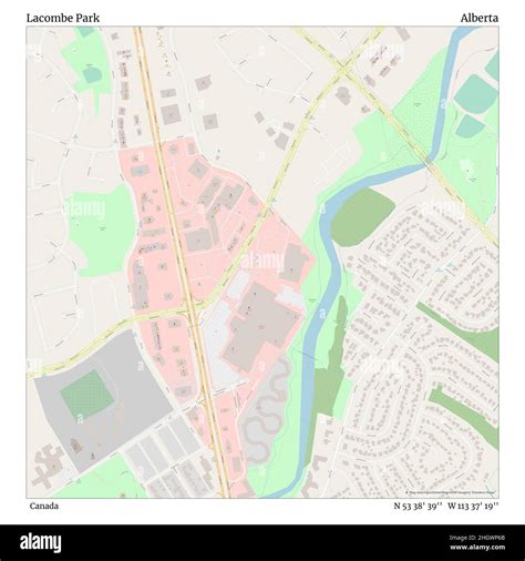 Map of lacombe alberta canada hi-res stock photography and images - Alamy