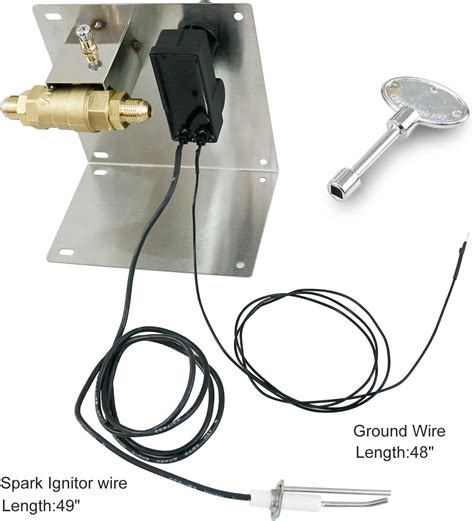 Buy Uniflasy Fire Pit Gas Burner Spark Ignition Kit Stainless Steel