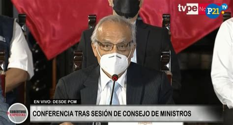 Premier Aníbal Torres brinda EN VIVO conferencia de prensa tras sesión