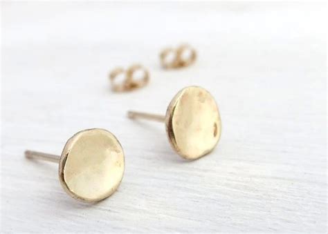 Gold Stud Earrings Gold Earrings Stud Earrings Solid Gold - Etsy