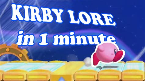 Kirby Lore Speedrun Sub 1 Min Youtube