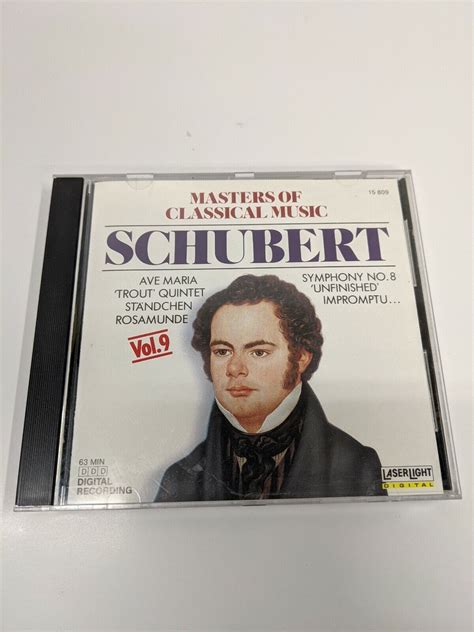 Masters Of Classical Music Vol 9 Schubert Cd Oct 1990 Laserlight B7 18111580922 Ebay