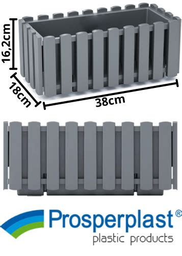 Doniczka Na Kwiaty D Uga Cm Szara Boardee Fencecase Sklep