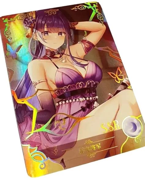 Goddess Story Waifu Card Tcg Raiden Shogun Genshin Impact Ssr Ns