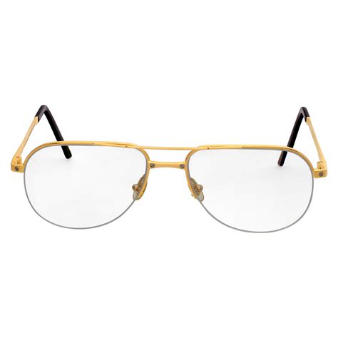 Cartier Glasses In Gold Plated Frame Gray And Sons Jewelers