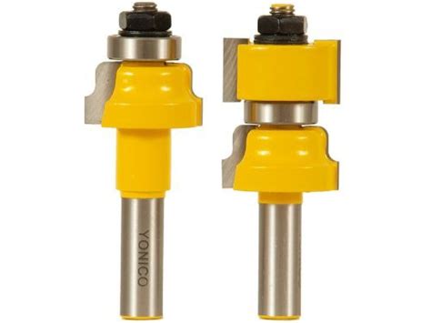 Yonico 18227 2 Bit Window Sash Router Bit Set Ogee Stock Size Up To