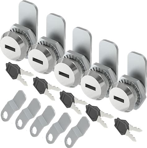 Evan 5 Pack Cam Locks Keyed Alike File Cabinet Lock With Keys 5 8