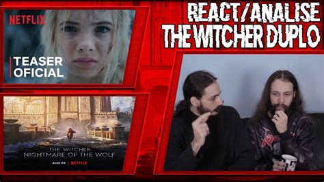 REACT ANÁLISE TRAILER DA 2 TEMPORADA DE THE WITCHER ANIME THE