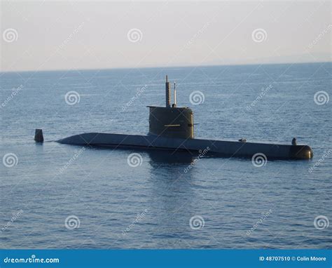 Submarine Stock Photo Image Of Submarine Vessel Water 48707510