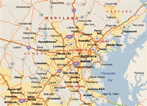 Baltimore Metro Map - ToursMaps.com