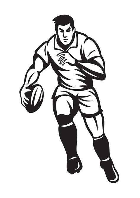 M L E De Rugby Coloriage Rugby Sur T Te Modeler