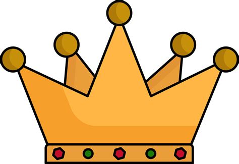 Isolated Orange Crown Icon In Flat Style 24160635 Vector Art At Vecteezy