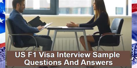 F1 Visa Interview Mock Interview Questions Job Question And Answer