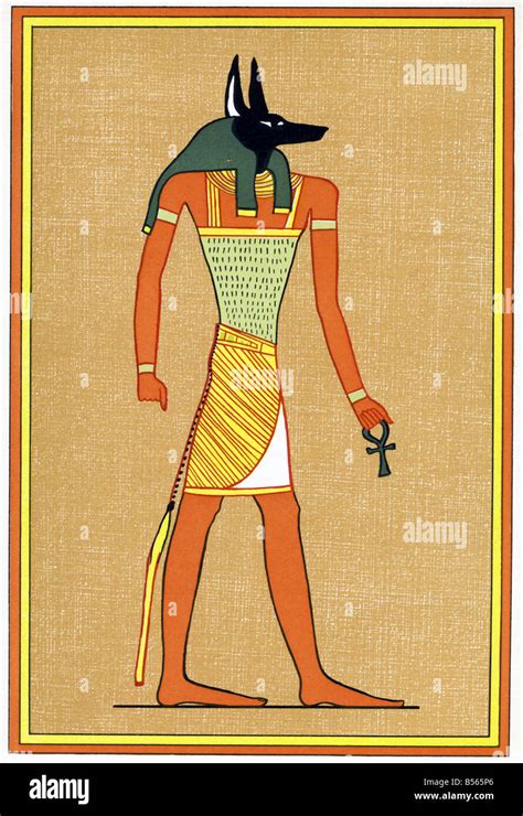 Anubis God Of The Dead Stock Photo Alamy