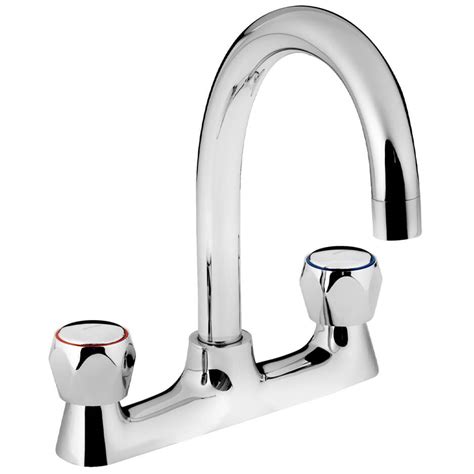 Bristan Value Club Kitchen Deck Chrome Sink Mixer Tap Vac2 Dsm C Mt