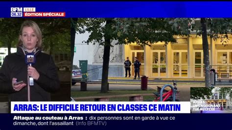 Enseignant tué à Arras le difficile retour en classe ce lundi matin