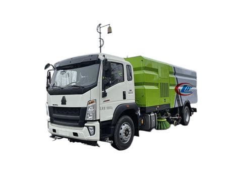 Sinotruk Howo L M Cbm Road Sweeper Truck With Water Sprayer