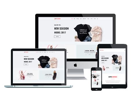 Free Responsive Fashion Website Templates - Printable Templates