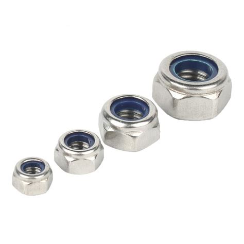 Stainless Steel 304 316 Hex Nylon Insert Lock Nuts Din985 China Nylon