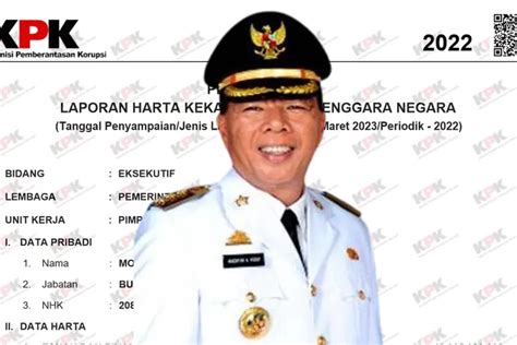 Berapa Jumlah Total Harta Kekayaan Kepala Daerah Terkaya Di Provinsi