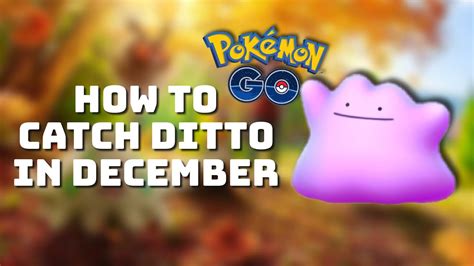 How to catch Ditto in December 2022 Pokémon Go YouTube