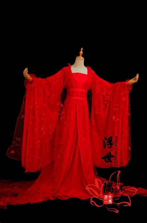 Traditional Chinese Qin Dynasty Queen Red Hanfu Dress Ancient Empress