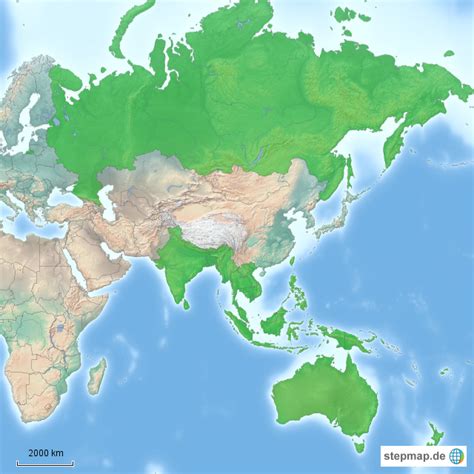 Stepmap Asien Landkarte F R Asien