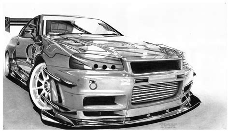 Nissan Skyline Sketch at PaintingValley.com | Explore collection of Nissan Skyline Sketch