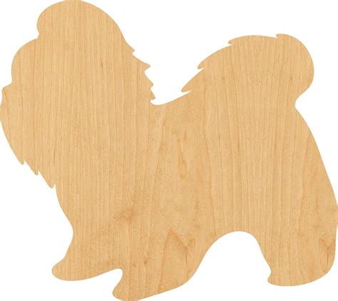 Shih Tzu Wooden Laser Cut Out Shape Great For Crafting Etsy