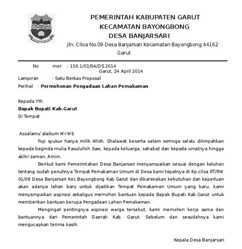 Contoh Surat Permohonan Pembebasan Lahan Untuk Jalan Seputar Jalan