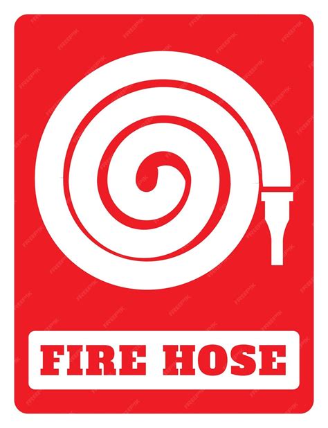 Premium Vector Fire Hose Reel Icon On Red Background Drawing By Illustration Fire Hose Symbol Sign