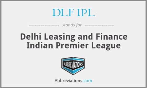 What Does Dlf Ipl Stand For