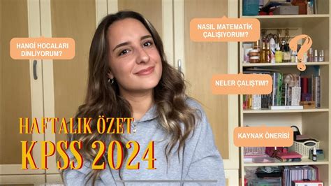 2024 KPSS Vlog Bu hafta ne yaptım Biraz sohbet edelim kpss