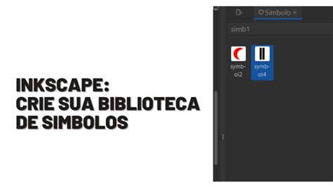 Inkscape Como Criar Sua Biblioteca De Simbolos YouTube