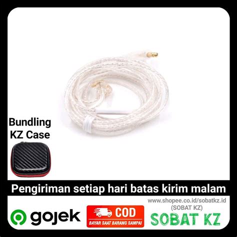 Jual Kabel Upgrade KZ Silver Upgrade Cable With Mic KZ Upgrade Cable