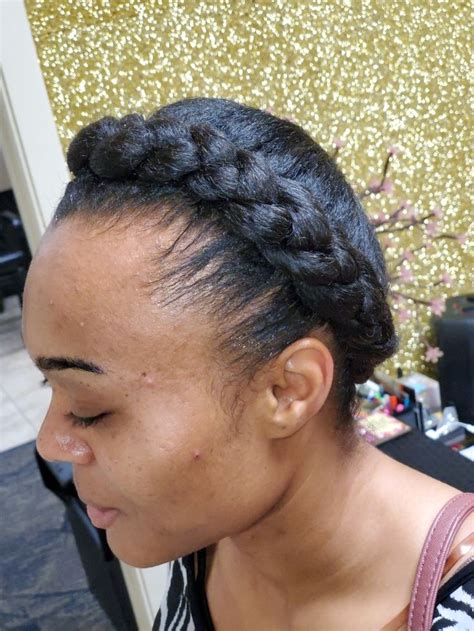 Halo Braid Natural Hair Styles Natural Hair Care Halo Braid