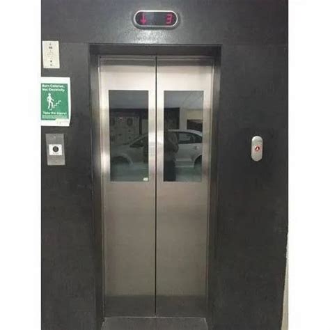 Stainless Steel Center Opening Automatic Glass Door Elevator Telescopic At Rs 500000 In Chennai