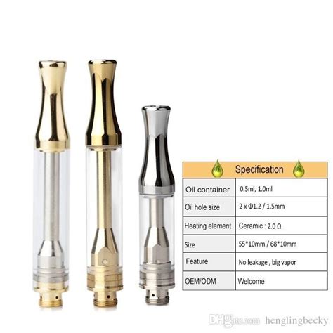 New Arrival Exotic Carts Pack Ac1003 Empty Vape Pen Cartridges Gold