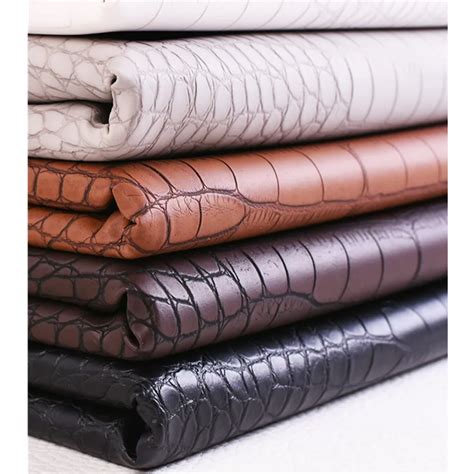 50x138cm 0 8mm Faux Pvc Leather Fabric Imitation Crocodile Skin